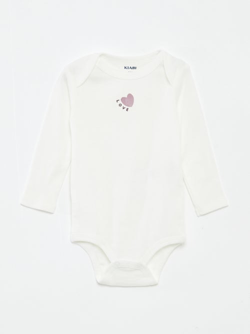 Lot de 3 bodies manches longues - Kiabi