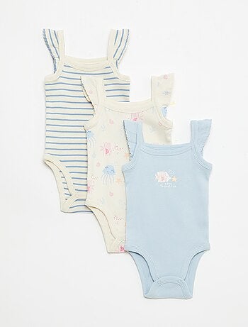 Lot de 3 bodies sans manches