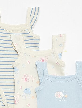 Lot de 3 bodies sans manches