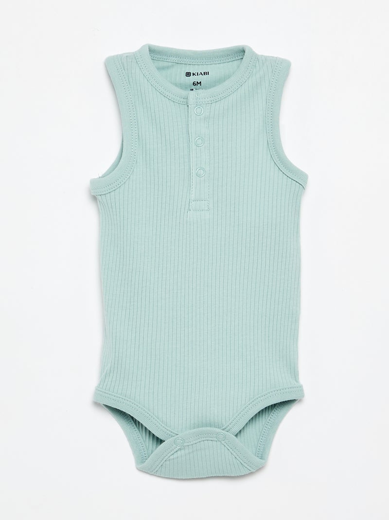 Lot de 3 bodies sans manches Beige - Kiabi