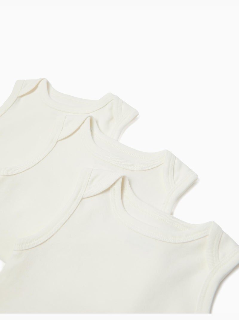 Lot de 3 bodies sans manches, MO Fashion Blanc - Kiabi