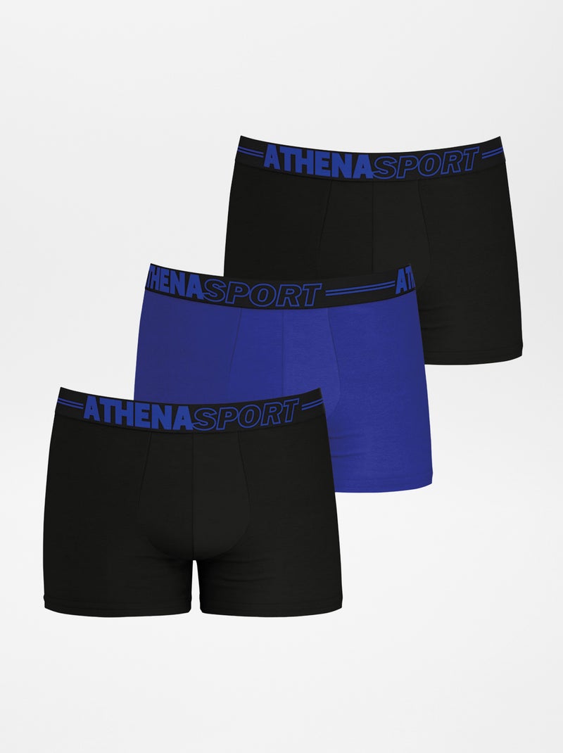 Lot de 3 boxers 'Athena' NOIR - Kiabi