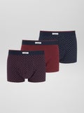 Lot de 3 boxers Bordeaux - Kiabi