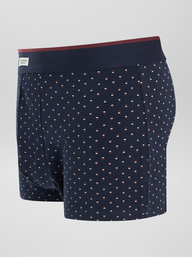 Lot de 3 boxers Bordeaux - Kiabi