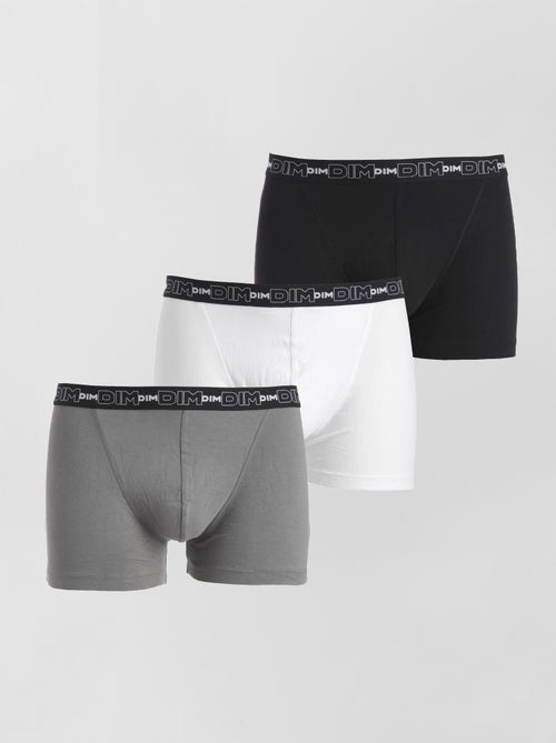 Lot de 3 boxers coton stretch 'DIM' - Kiabi