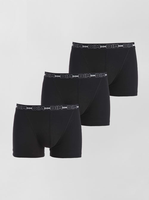 Lot de 3 boxers coton stretch 'DIM' - Kiabi