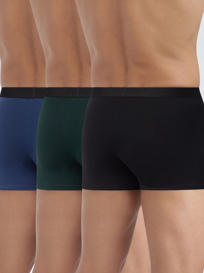 Lot de 3 boxers 'Dim' Bleu - Kiabi