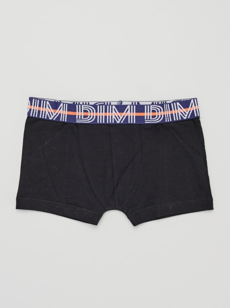 Lot de 3 boxers 'DIM' bleu/noir - Kiabi