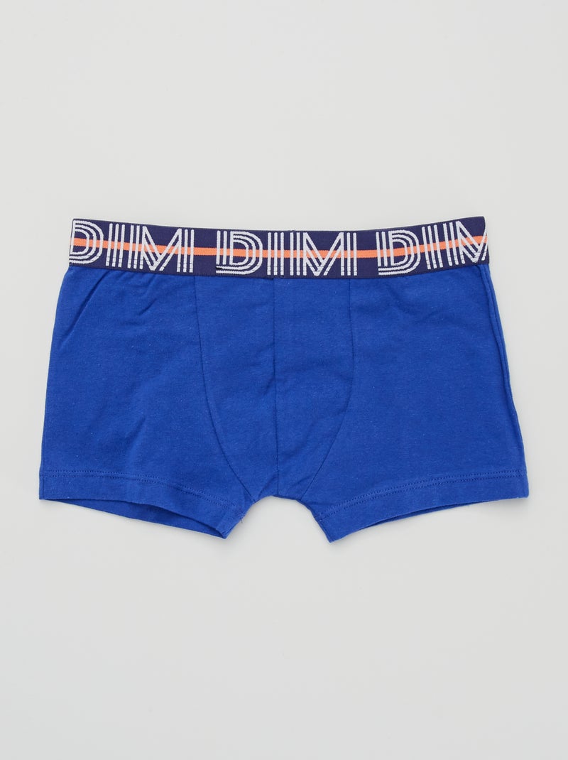 Lot de 3 boxers 'DIM' bleu/noir - Kiabi