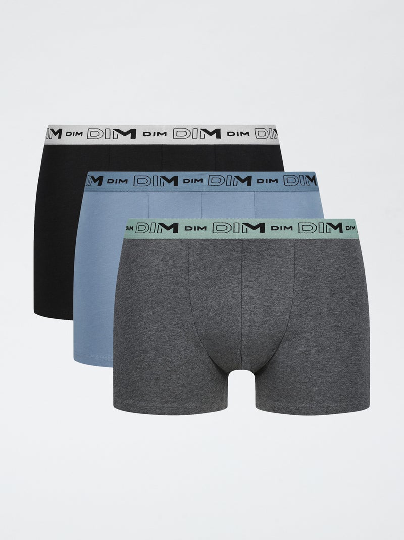 Lot de 3 boxers 'Dim' Gris - Kiabi