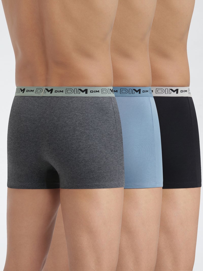 Lot de 3 boxers 'Dim' Gris - Kiabi