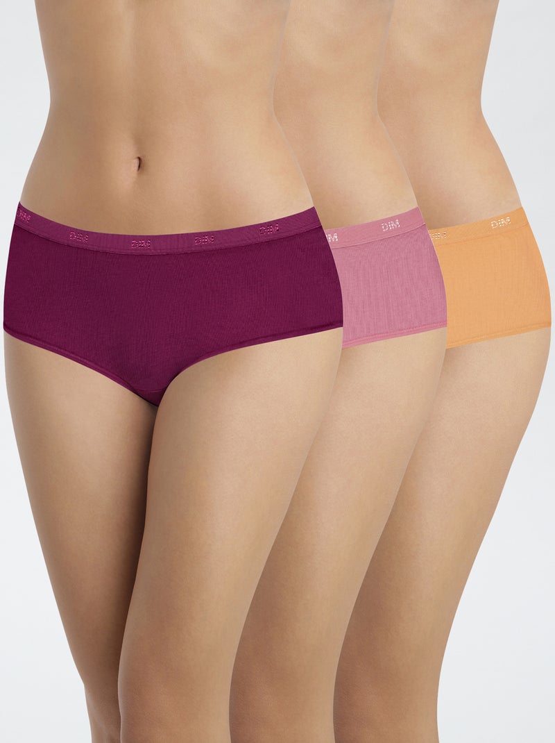 Lot de 3 boxers 'DIM' Rouge - Kiabi