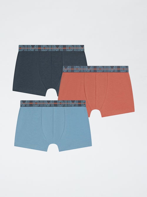 Lot de 3 boxers 'Dim' unis - Kiabi