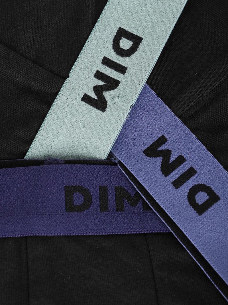 Lot de 3 boxers 'Dim' unis Noir - Kiabi