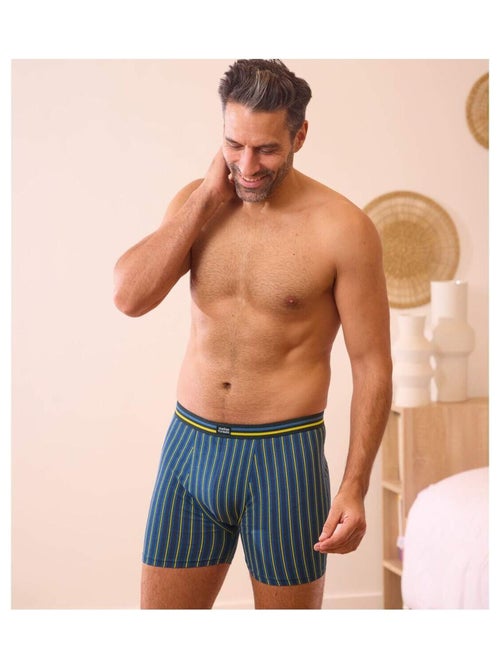 Lot de 3 Boxers en Coton Stretch - ATLAS FOR MEN - Kiabi Lot de 3 Boxers en Coton Stretch - ATLAS FOR MEN - Kiabi