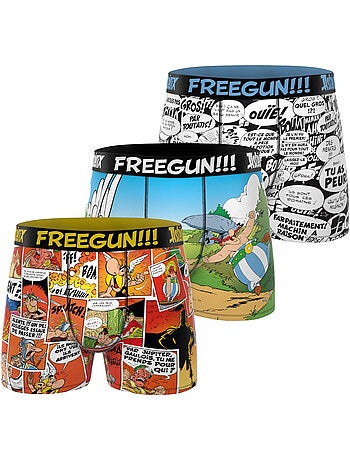 Lot de 3 boxers enfant asterix freegun