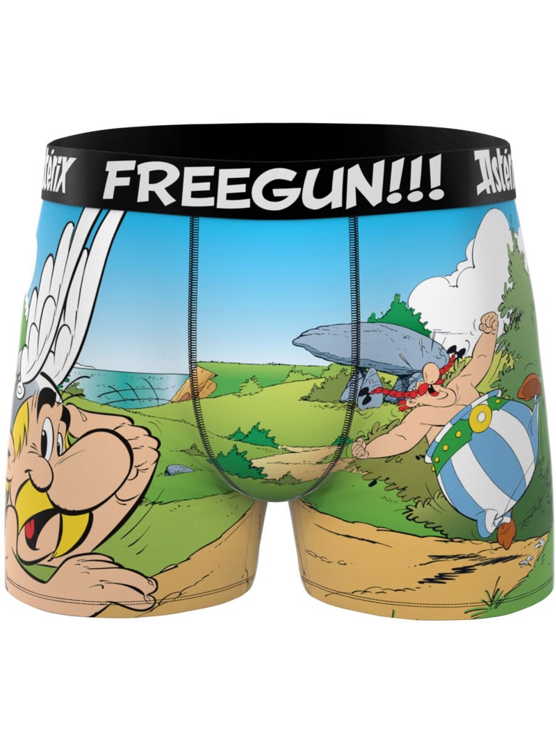 Lot de 3 boxers enfant asterix freegun Orange - Kiabi