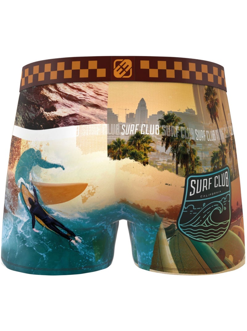 Lot de 3 boxers enfant california vibes freegun Bleu - Kiabi