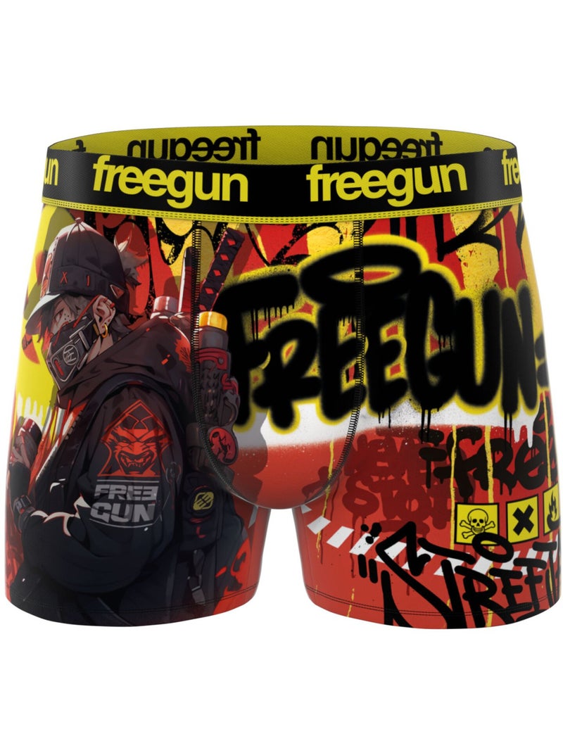 Lot de 3 boxers enfant manga comics  freegun Rouge - Kiabi