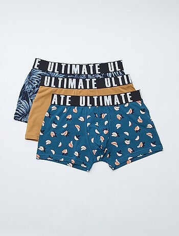 Lot de 3 boxers fantaisie