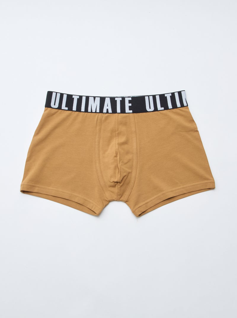 Lot de 3 boxers fantaisie Bleu - Kiabi