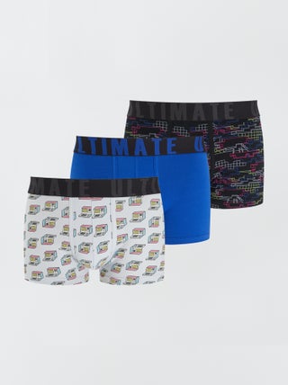 Lot de 3 boxers fantaisie