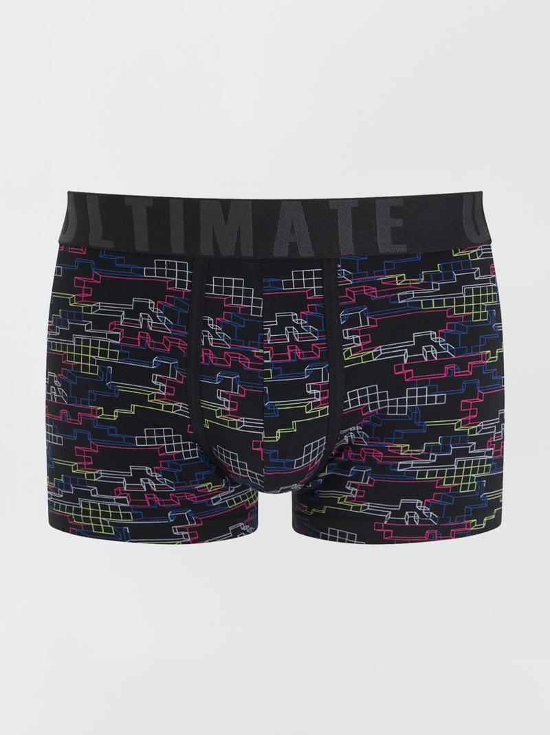 Lot de 3 boxers fantaisie GRIS - Kiabi