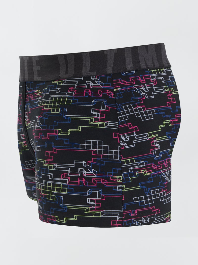 Lot de 3 boxers fantaisie GRIS - Kiabi