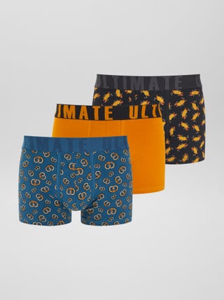 Lot de 3 boxers fantaisie