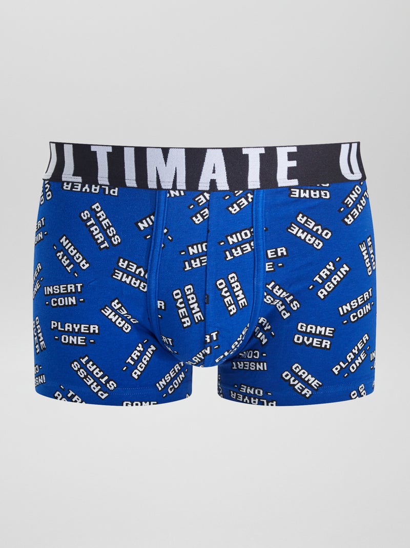 Lot de 3 boxers fantaisie Noir/vert - Kiabi