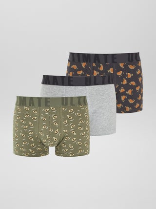 Lot de 3 boxers fantaisie