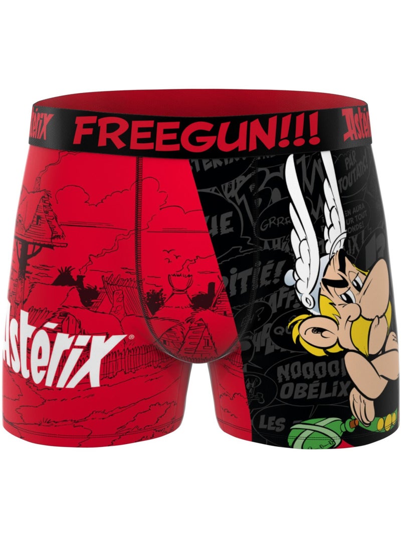 Lot de 3 boxers garçon asterix freegun Jaune - Kiabi