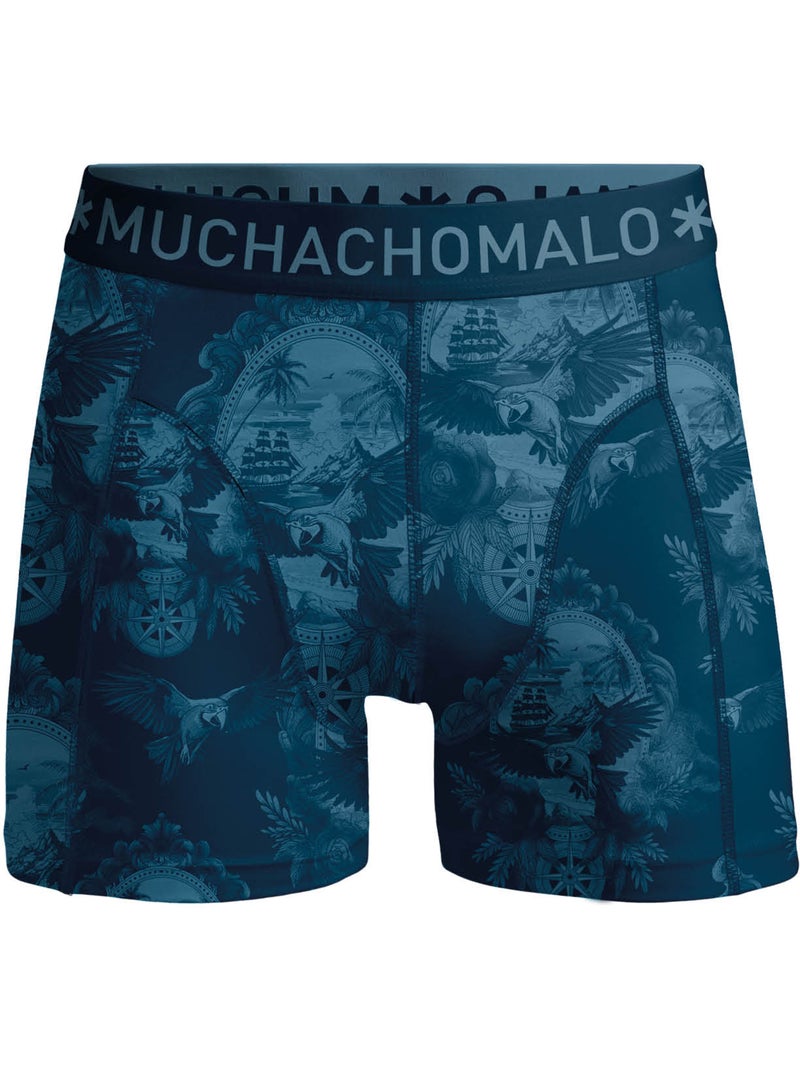 Lot de 3 boxers garçon Muchachomalo Bleu Noir Bleu - Kiabi