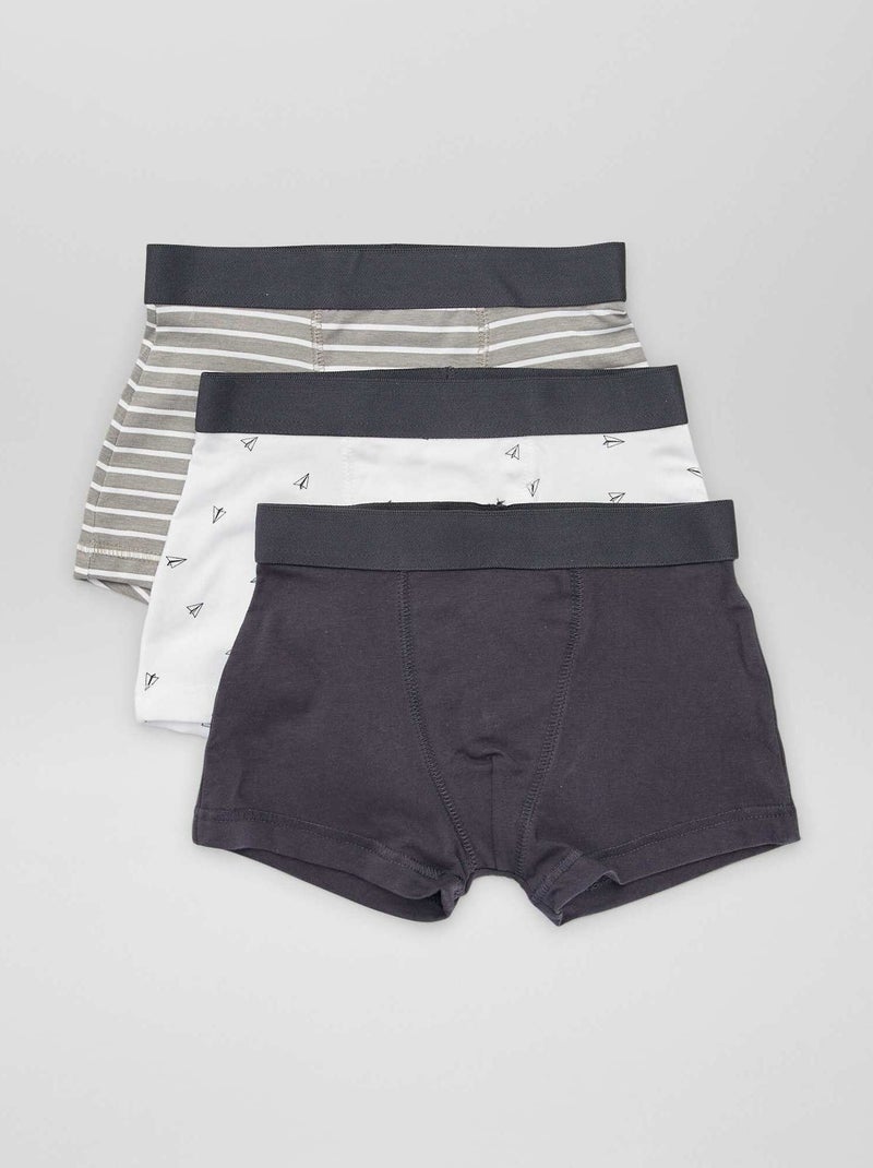 Lot de 3 boxers GREY_RATIO - Kiabi