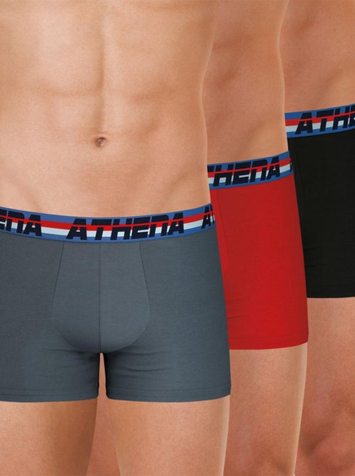 Lot de 3 boxers homme 720 stretch coton athena - Kiabi Lot de 3 boxers homme 720 stretch coton athena - Kiabi