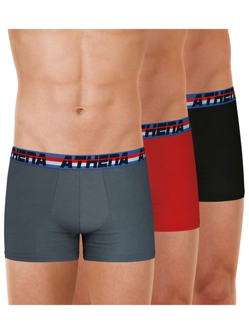 Lot de 3 boxers homme 720 stretch coton athena - Kiabi Lot de 3 boxers homme 720 stretch coton athena - Kiabi