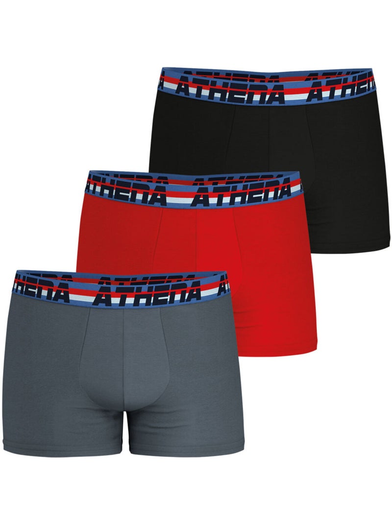 Lot de 3 boxers homme 720 stretch coton athena Multicolore - Kiabi