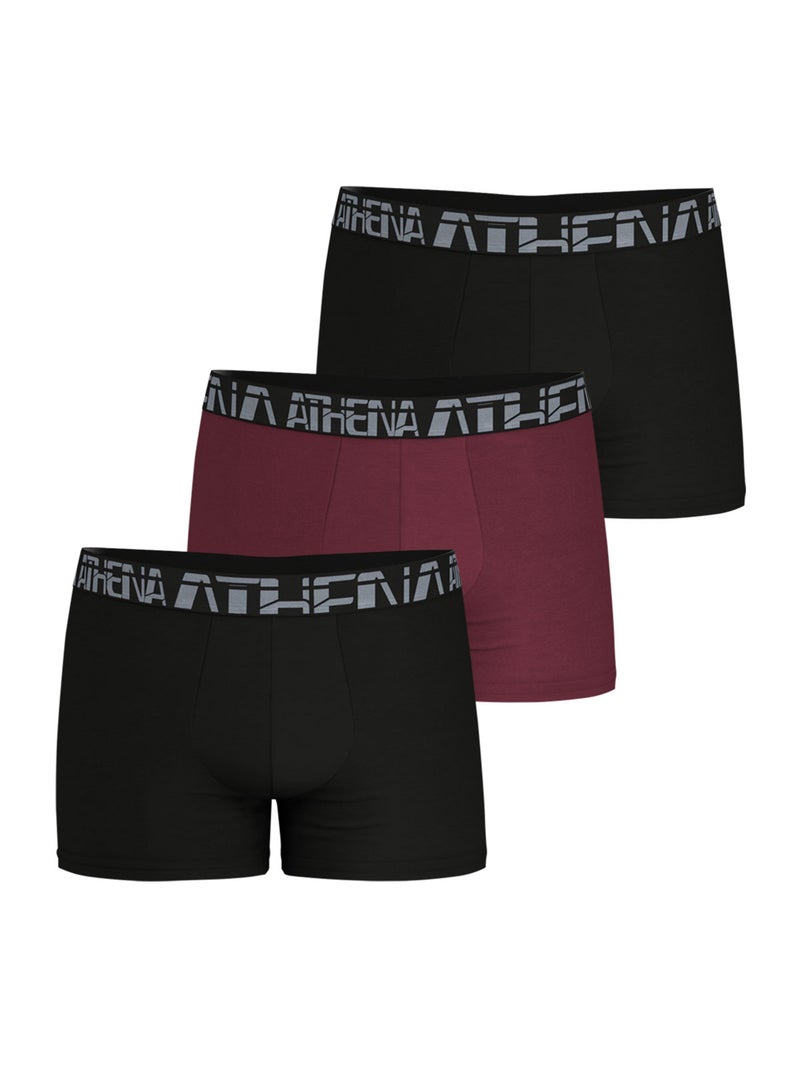 Lot de 3 boxers homme 720 stretch micro athena Multicolore - Kiabi