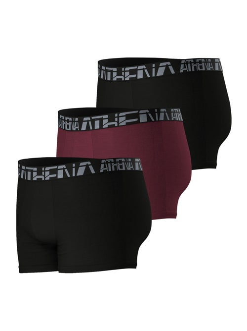 Lot de 3 boxers homme 720 stretch micro athena - Kiabi Lot de 3 boxers homme 720 stretch micro athena - Kiabi