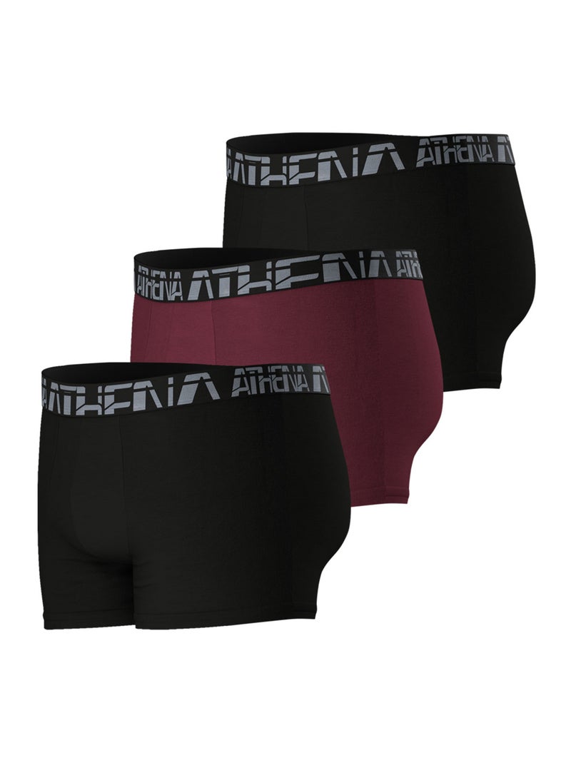 Lot de 3 boxers homme 720 stretch micro athena Multicolore - Kiabi