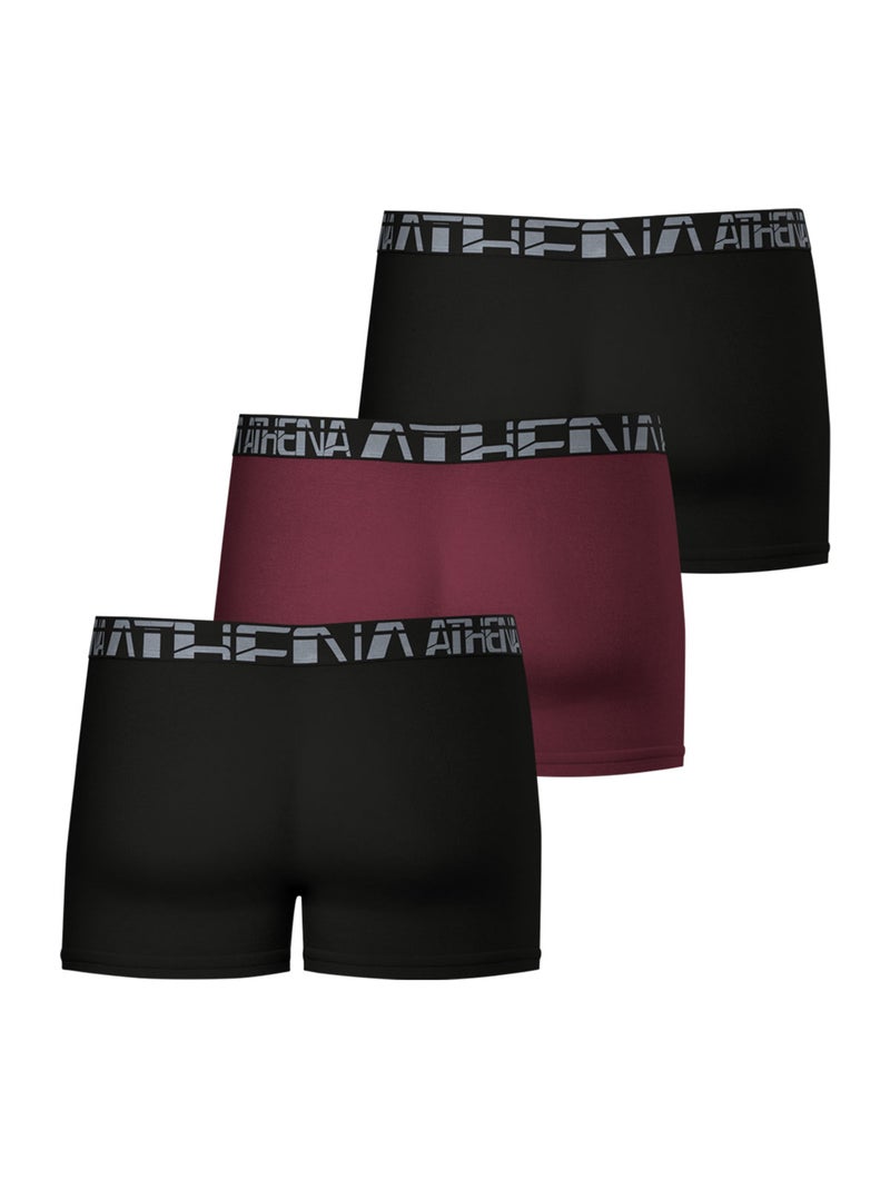 Lot de 3 boxers homme 720 stretch micro athena Multicolore - Kiabi