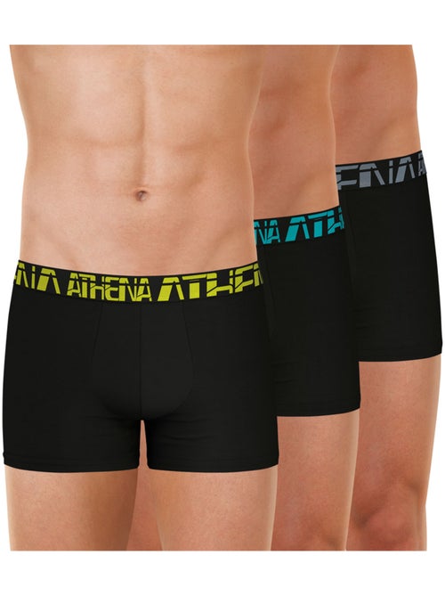Lot de 3 boxers homme 720 stretch micro athena - Kiabi Lot de 3 boxers homme 720 stretch micro athena - Kiabi