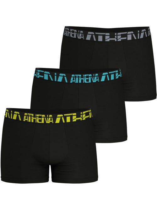 Lot de 3 boxers homme 720 stretch micro athena - Kiabi Lot de 3 boxers homme 720 stretch micro athena - Kiabi