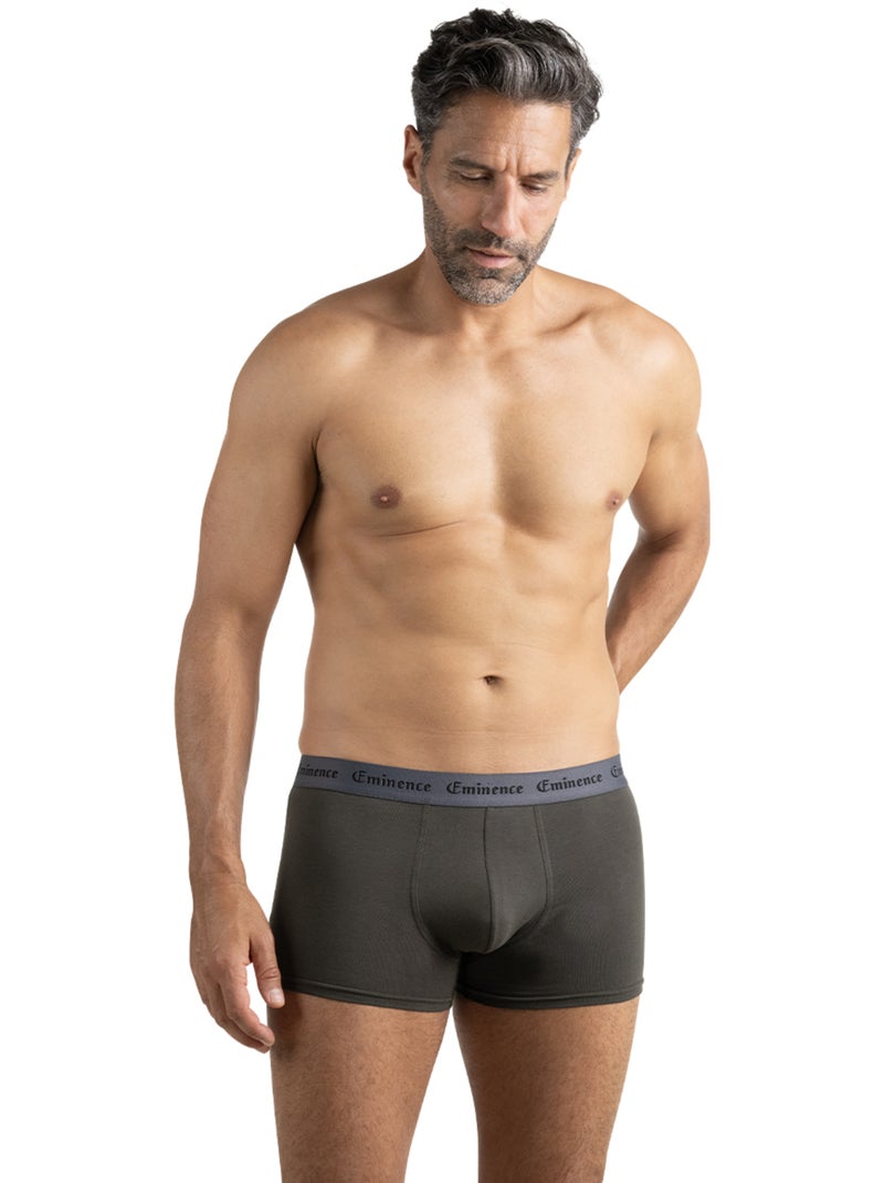 Lot de 3 boxers homme allure eminence Bleu Vert Gris - Kiabi