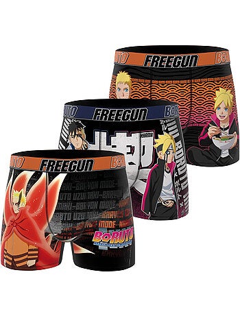 Lot de 3 boxers homme boruto freegun