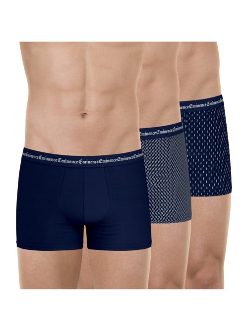 Lot de 3 boxers homme business print eminence - Kiabi