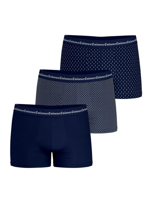 Lot de 3 boxers homme business print eminence - Kiabi