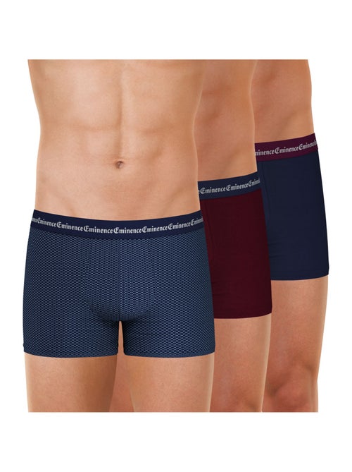 Lot de 3 boxers homme business print eminence - Kiabi