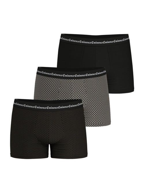 Lot de 3 boxers homme business print eminence - Kiabi Lot de 3 boxers homme business print eminence - Kiabi