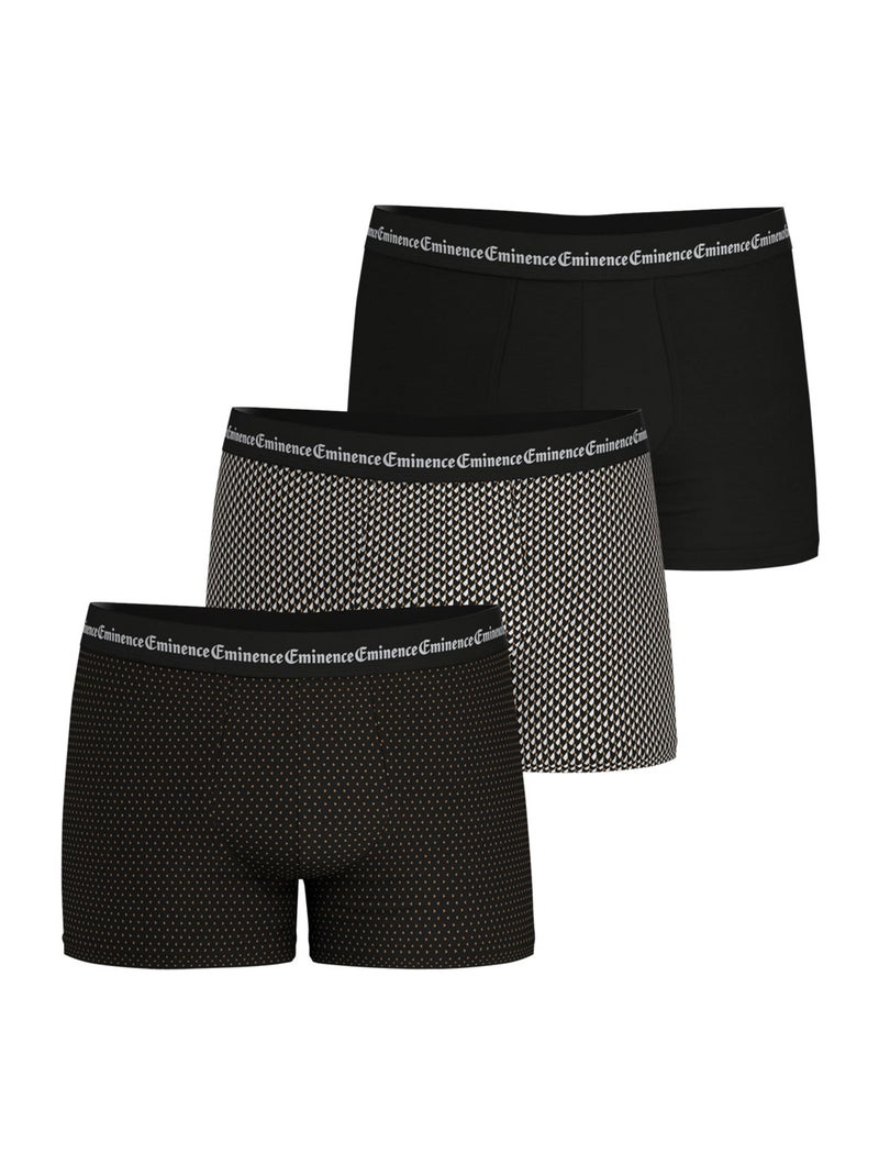 Lot de 3 boxers homme business print eminence Multicolore - Kiabi
